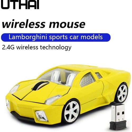 UTHAI DB19 2.4G wireless optical mouse sports car model, suitable for laptop mouse, ergonomic mouse USB wireless mouse