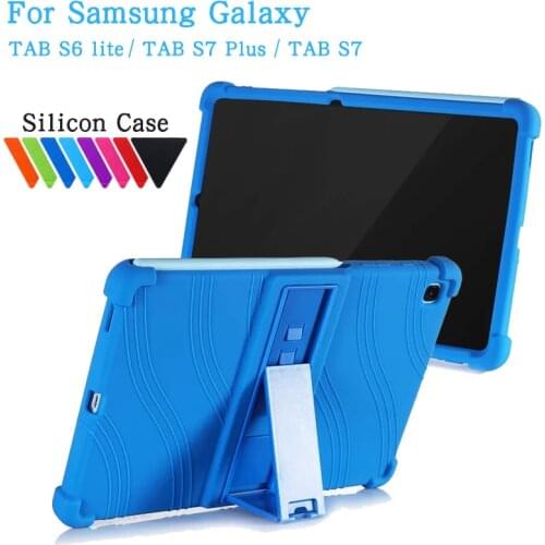 Case For Samsung Galaxy Tab S6 Lite 10.4 Inch SM P610 P615 Silicon Cover For Galaxy Tab S7 11 SM-T870 T875 S7 plus 12.4 Case