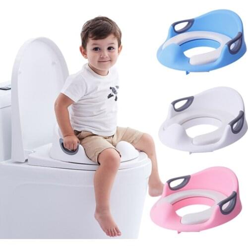 Baby Toilet Potty Seat Children Potty Safe Seat With Armrest for Girls Boy Toilet Training Outdoor Travel Infant Potty Cushion