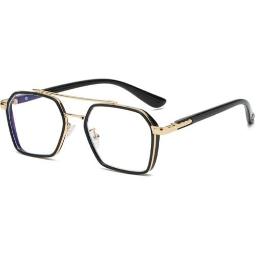 DOISYER New fashion personality big frame double beam blue - ray glasses glasses trend glasses frame