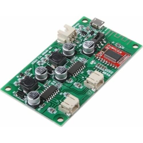 HF69B 6W+6W Dual Channel Stereo Bluetooth Speaker Amplifier Board Power By DC 5V Or 3.7V Lithium Battery With Power Charging