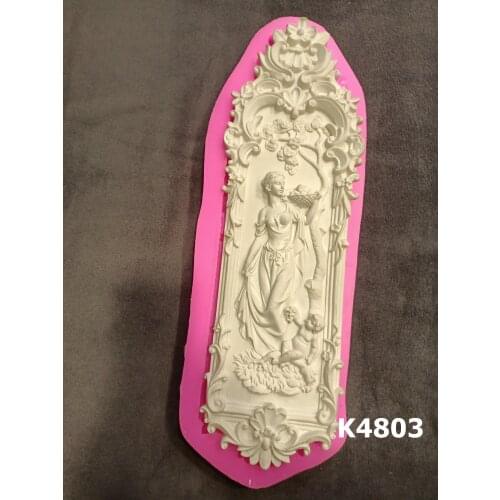 Kadın figürlü pano silikon kalıp