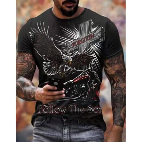 New Summer Men T-shirt 3D Car Highway Motorcycle Biker Hip Hop Tshirt Tee Top Oversize T Shirt For Men Vintage Clothes Streeerar