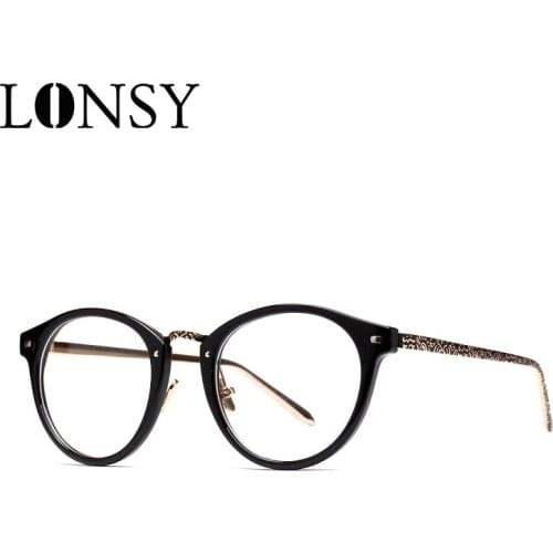 LONSY Fashion Glasses Frame Women Vintage Myopia Eyeglasses For Female.Buy 1 Get 1 Free