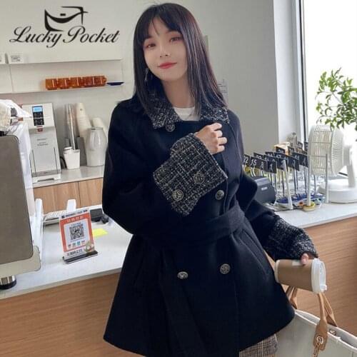 Женские черные пальто Lucky Pocket China At AliExpress