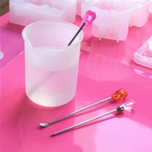 Measuring Cup Stirring Bar Dispensing Cup Tool Silicone Mould handmade DIY Jewelry Making tool epoxy resin cup100ml 250ml