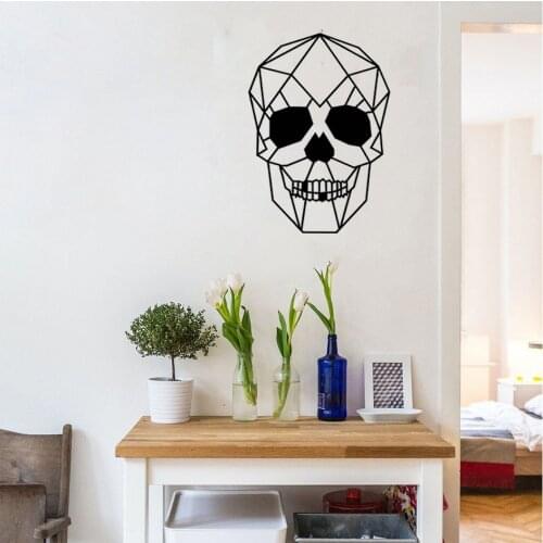 Metal Skull Wall Decor Metal Art on Wall Decor Skull Wall Decor Living Room Decor Home Decor Art Wall Decor Geometric Wall Deco