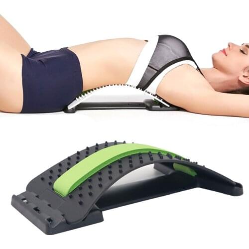 SHARE HO Multi-level Back Stretching Device Waist Relax Mate Lumbar Support Arc Traction Back Massage Spine Pain Relief