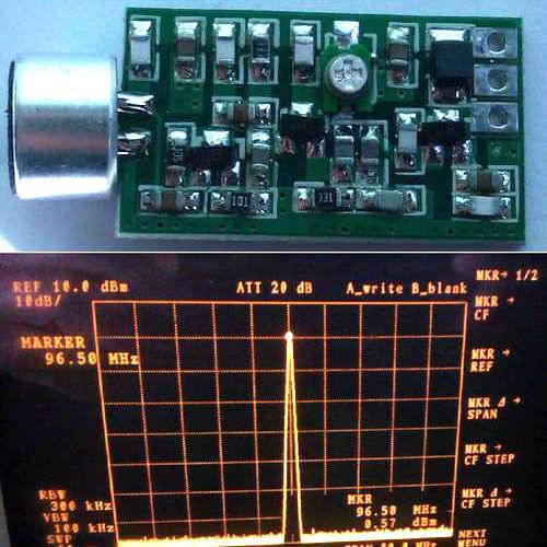 FM Transmitter Module 88MHZ-108MHZ Mini Bug Wiretap Dictagraph Interceptor V3.2 5V 6V 9V Frequency adjustment
