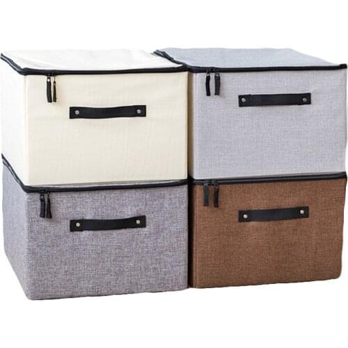 2PCS / LOT Washable Folding Storage Box Clothes Quilts Toys Organizing Case Home Storage Basket To Save Space