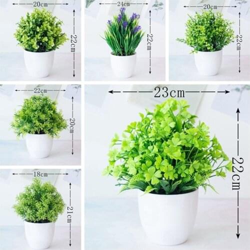 Multi Style Artificial Plants Bonsai Small Tree Pot Plants Fake Flowers Potted Ornaments for Home Decoration Hotel Garden Decor