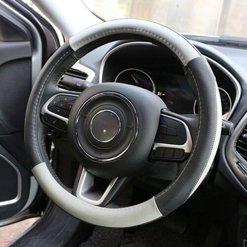 My Good Car 38cm Faux Leather Car Stying Steering Wheel Protection Cover for Ford C-Max Cmax C Max 2011 - 2018 Accessories