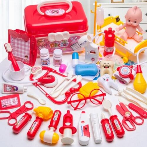 Kids Doctor Toys Set Boy Girl Simulation Family Doctor Nurse Kit Children Toy Pretend Play House Medical Tools Educationa Toys