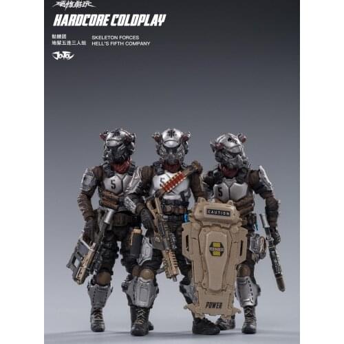 JOYTOY 82011081 SKELETON FORCES HELL’S FIFTH COMPANY 1/18 Action Figures Set 3