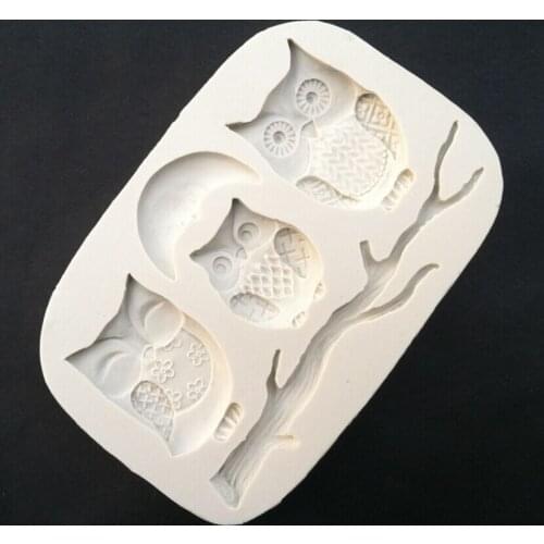 The Owl Series Silicone Sugarcraft Mould Set, Fondant Cake Decorating Tools