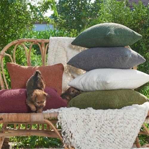 Chenille Cushion Cover Nordic Pillow Cover for Sofa Living Room 45*45 Solid Colors Cozy Decorative Pillows Modern Home Decor