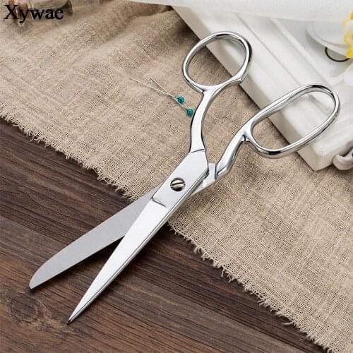 7" 8" Senior Stainless Steel Professional Tailors Scissors Fabric Leather Clothing Embroidery Scissors Sewing Shears DIY Tools