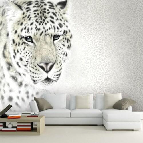 Custom Bedroom Wallpaper Designs 3D Lifelike Animals Leopard Wall Mural For Kids Bedroom TV Backdrop Wall Paper 3D Non-woven