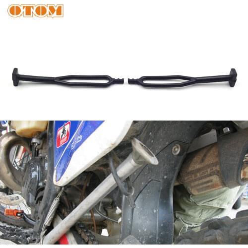 OTOM Universal Motorcycle Side Stand Rubber Straps Kickstand Mount Supporting Solid Durable For KTM HUSABERG HUSQVARNA GAS GAS