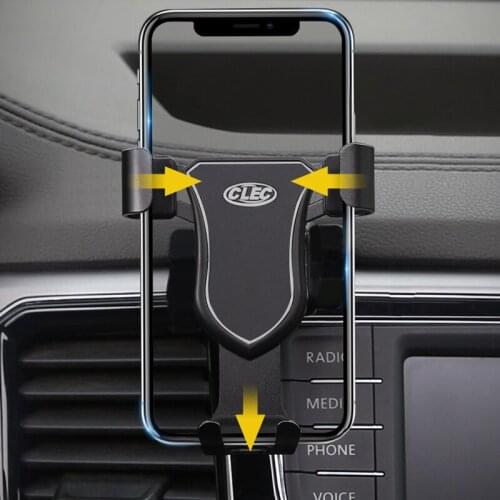 For Volkswagen Atlas 2017 2018 2019 2020 Car Dashboard Air Vent Mount Cradle Mobile Phone Holder Stand Smartphone Bracket