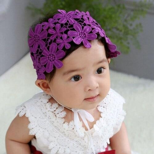 Victoria Wide Lace Headband Baptism Baby Headband Girls Christening White Lace Headband Newborn Christening Baby Headband HB322