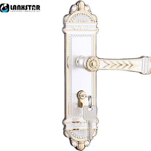 Direct Manufacturers Ivory White Color Zinc Alloy Handle Lock High-grade Wood Door Boutique Indoor Consultation Door-locks
