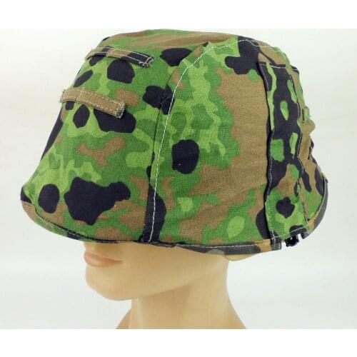 WWII GERMAN PLANE TREE CAMO M35 REVERSIBLE HELMET COVER- High Quality Field Equipment WW2 Reproduction