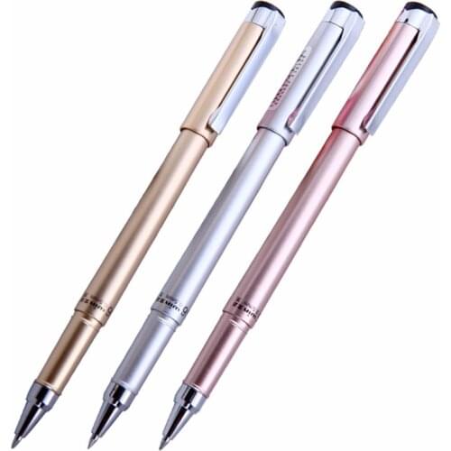 3PCS Business special neutral signing pen student neutral water pen black carbon pen 0.5mm school office supplies
