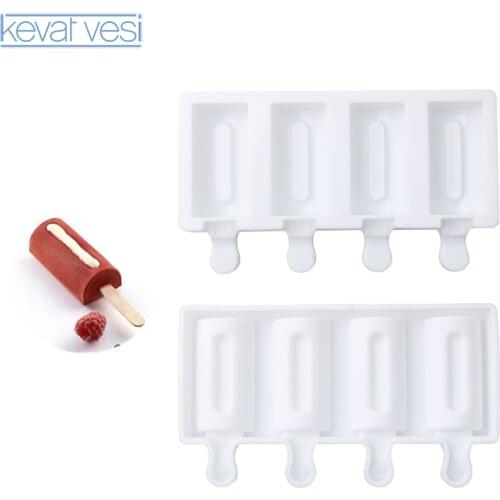 Silicone Mold Popsicle Ice Cream Mold Home Made Diy Dessert Ice Cream Mold Ice Cube Tray Popsicle Barrel Maker Mould