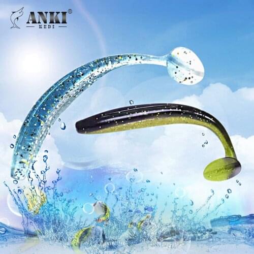 ANKI Easy Shiner Soft Lures 50mm 75mm 95mm 130mm Wobblers Carp Fishing Lures Silicone Artificial Bait Simulation Fish