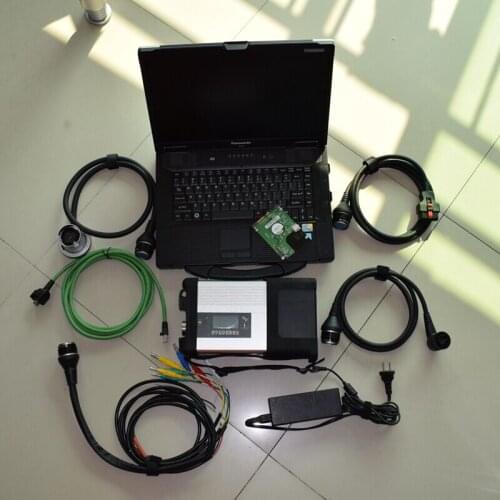 Super mb star c5 with software v2020.12 newest 360gb hdd with laptop cf52 full set diagnose for cars and trucks