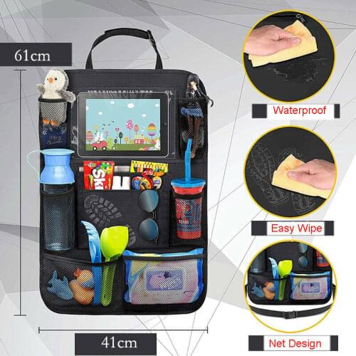 Universal Car Seat Organizer Waterproof Car Storage Bag Multi Pocket Hanging Pouch Cover Car Auto Interior Arrangement Accessory