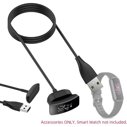 Smartwatch Dock Charger Adapter USB Charging Cable Power Charge Cord for Fitbit Luxe Fitness Tracker Sport Smart Watch Accessory