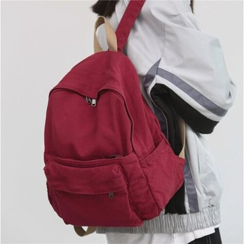 HOCODO 2021 Women Nylon Backpack Student School Bags Laptop Bookbag Kawaii Travel Backpack Female School Bags For Teenagers Girl