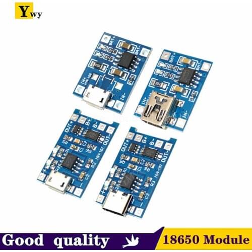 10PCS TP4056 +Protection Dual Functions 5V 1A Micro USB 18650 Lithium Battery Charging Board Charger Module