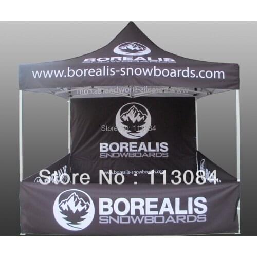 3 x 3m Aluminum Event Marquee Awning Gazebo Promotion Shelter Tent Canopy Marquee with Inside and Outside Logo Printing on Walls