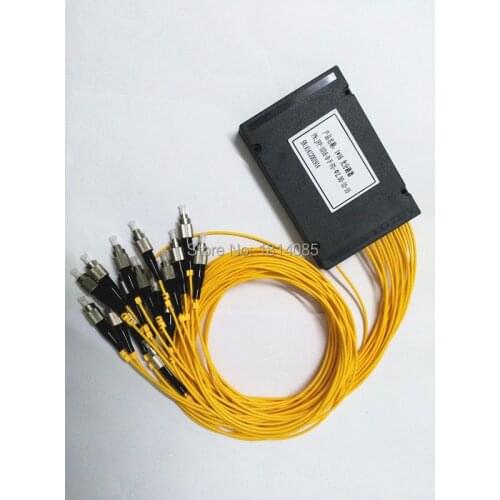 Hot Sale Fiber optic PLC1X16 fiber splitter FU/UPC PLC Splitter Module SM 1M ABS BOX
