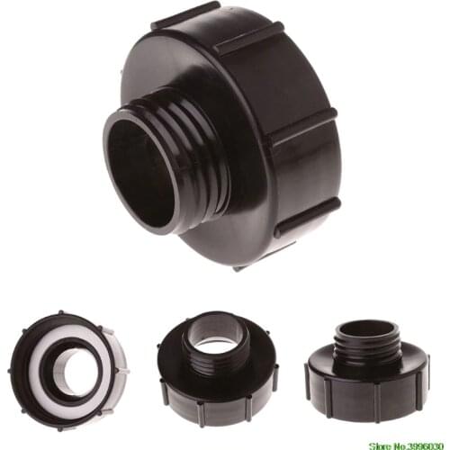 IBC Tote Tank Food Grade Drain Adapter 3.94" Coarse Thread To 1.97" Hose Faucet Valve
