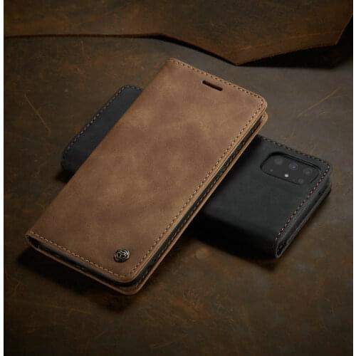 CaseMe Flip Leather Case For Samsung Galaxy S20 Ultra Auto Close Retro Wallet Flip Case For Samsung S20 Plus Magnetic Card Cover