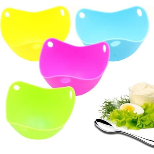 1PC Round Silicone Egg Poacher Poaching Pods Bowl Rings Cooker Kitchen Boiler Cuit Oeuf Dur Cooking Tools Pancake Maker Dropship
