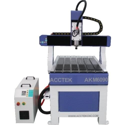 Mini cnc 6090 router sculpture wood carving cnc router machine AKM6090 in China for sale cnc router 1.5kw water cooling