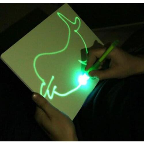 Multifunctional Childrens Drawing Toy, Childrens Luminous Writing Magic Graffiti Drawing Board Fluorescent Painting Board