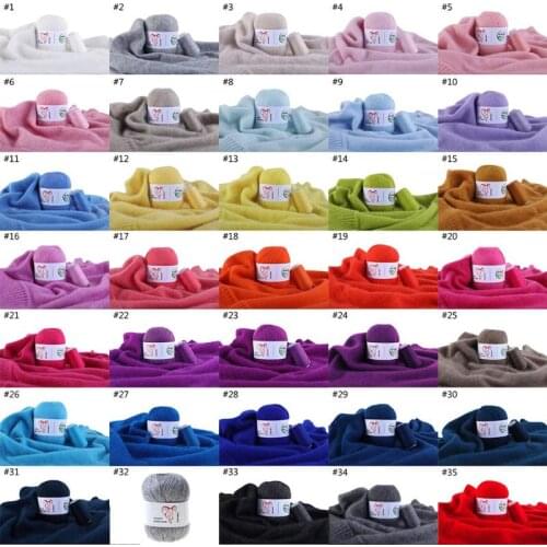 50g Soft Cashmere Yarn Plush Hand-Knitted Anti-Pilling Woolen Scarf Coat DIY Weave Thread Crochet Knitting