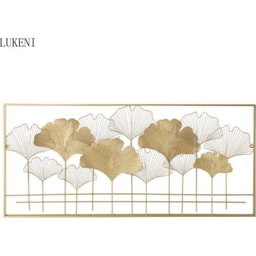 New Chinese Wrought Iron Wall Hanging Living Room Bedroom Background Wall Decoration Creative Wrought Iron Decorative Pendant