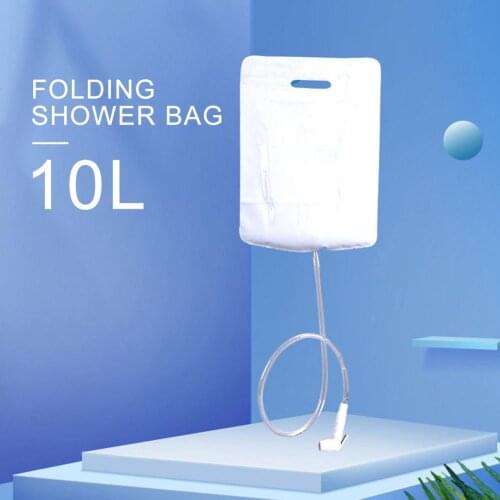 10L Water Bags Outdoor Camping Solar Shower Bag Foldable Camp Shower Hiking Climbing Bath Bag Switchable Shower Head