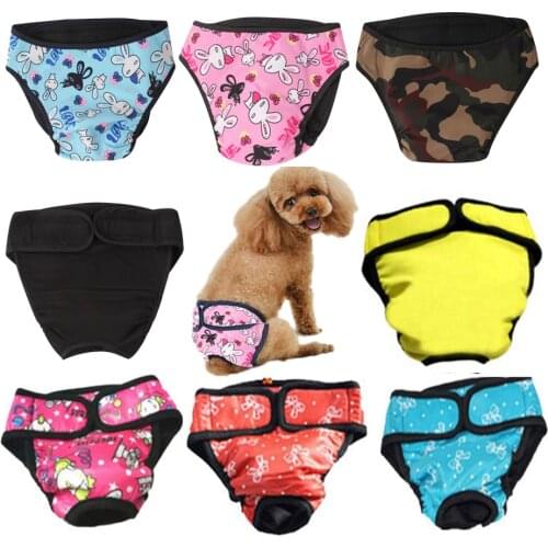 XS-XXL Dog Diaper Small Large Dogs Physiological Pants Saintary Washable Female Dog Shorts Panties Underwear Briefs for Dogs