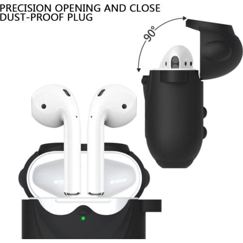 Silicone Earphone Case Suitable For Apple Airpods 1/2 Wireless Bluetooth Headset Fashion Cartoon style Anti-drop Case Accessory
