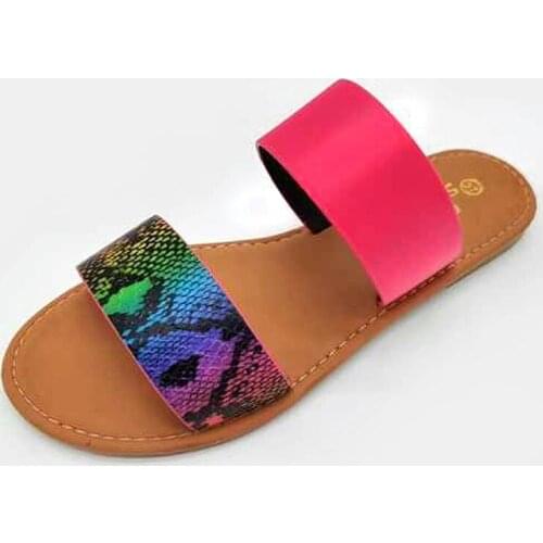 Fashion New Womens Sexy Slides Summer Outside Leisure Rubber Soled Anti-skid Elegant Cool Home Slippers