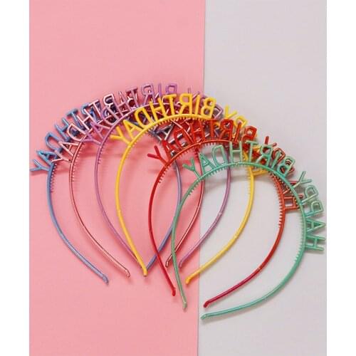 Bride to be bridal colorful headband crown European and American headdress hair accessories bachelor party birthday headband