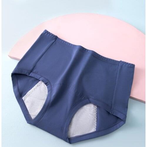 LANGSHA High Waist Leakproof Breathable Cotton Women Menstrual Panties Girls Physiological Pants Soft Sanitary Period Underwear